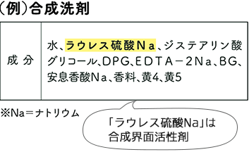 (例)合成洗剤