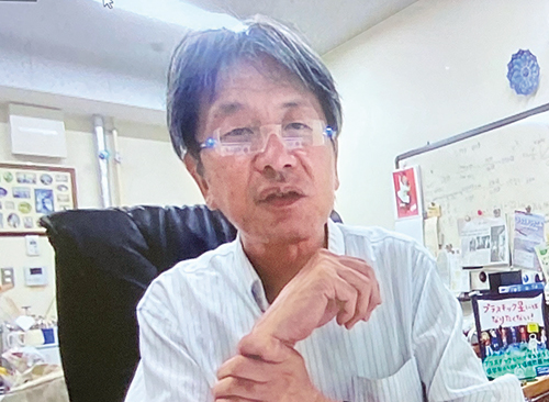 取材中の様子